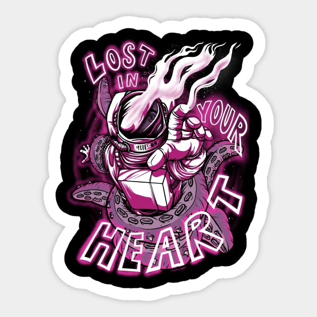 LOST IN YOUR HEART Sticker by Otpirusthree merch